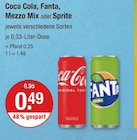Softdrinks im V-Markt Prospekt Softdrinks von Coca Cola, Fanta, Mezzo Mix oder Sprite im aktuellen V-Markt Prospekt für 0,49 €