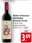 Baden Ortenauer Weinkeller Rotwein Cuvée im Angebot bei E center in Villingen-Schwenningen Baden Ortenauer Weinkeller Rotwein Cuvée Angebote bei E center Villingen-Schwenningen für 3,49 €