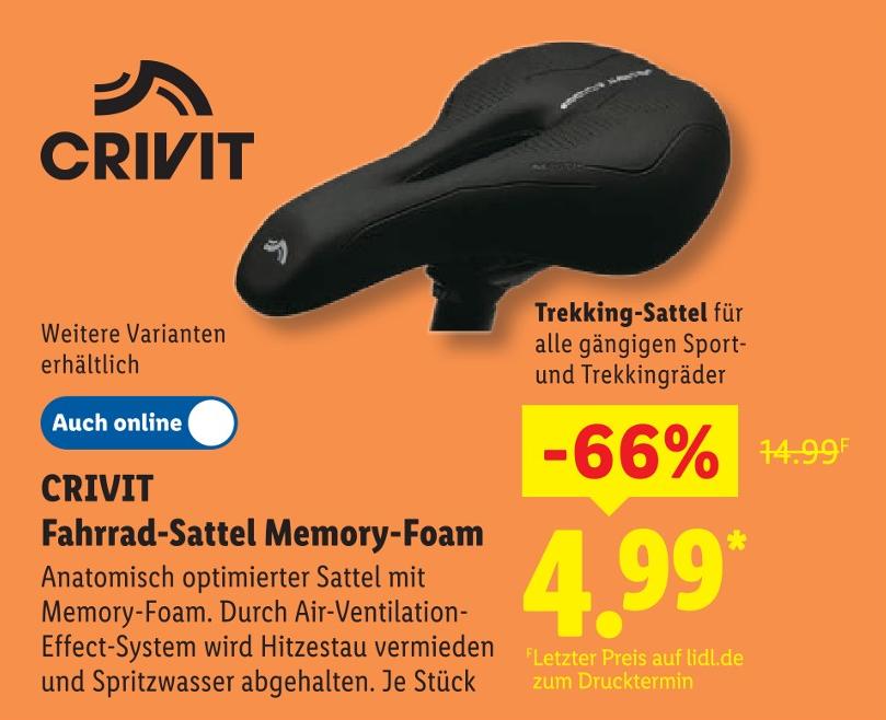 Fahrrad-Sattel Memory-Foam