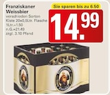 Weissbier im Angebot bei WEZ in Bad Oeynhausen Weissbier Angebote von Franziskaner bei WEZ Bad Oeynhausen für 14,99 €