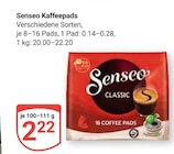 Aktuelle Kaffeepads Angebote bei GLOBUS in Herne Aktuelles Senseo Kaffeepads Angebot bei GLOBUS in Herne ab 2,22 €