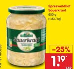 Aktuelles Sauerkraut Angebot bei Netto Marken-Discount in Jena ab 1,19 €