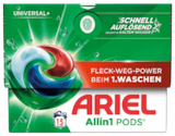 All in 1 Pods Universal von Ariel für 4,99 € bei REWE im Angebot All in 1 Pods Universal von Ariel im aktuellen REWE Prospekt
