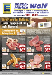 Aktueller EDEKA Discounter Prospekt in Mettingen und Umgebung, "Aktuelle Angebote" mit 24 Seiten, 17.02.2025 - 22.02.2025