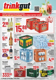Aktueller Trinkgut Getränkemärkte Prospekt für Dormagen: Aktuelle Angebote mit 6} Seiten, 22.04.2024 - 27.04.2024