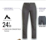 Pantalon convertible de randonnée sanna zff femme - McKINLEY en promo chez Intersport Créteil à 24,99 €