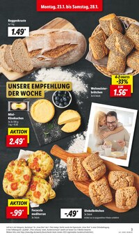 Brotaufstrich Angebot im Lidl Prospekt, gültig von 23.01.2023 bis 28.01.2023 Brotaufstrich Angebot im aktuellen Lidl Prospekt auf Seite 3