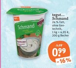 Schmand im tegut Prospekt Schmand von tegut... im aktuellen tegut Prospekt für 0,99 €