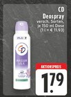 Deospray im Angebot bei E center in Euskirchen Deospray Angebote von CD bei E center Euskirchen für 1,79 €