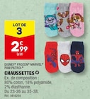 Chaussettes - Disney / Marvel / Paw Patrol à 2,99 € dans le catalogue Aldi