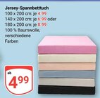 Aktuelles Jersey-Spannbetttuch Angebot bei GLOBUS in Jena ab 4,99 €