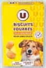 Biscuits pour chien adulte fourres a la volaille - U - Super U à Toulon Biscuits pour chien adulte fourres a la volaille - U en promo chez Super U Toulon à 1,06 €