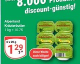 Kräuterbutter Angebote von Alpenland bei GLOBUS Gera für 1,29 €