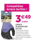 Promo Gants plantation ECLOZ à 3,49 € dans le catalogue Delbard à Aumale