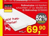 Aktuelle Matratze Angebote bei Opti-Megastore in Bremen Aktuelles Rollmatratze Angebot bei Opti-Megastore in Bremen ab 69,90 €
