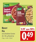Knorr Fix im aktuellen Prospekt bei famila Nordost in Achtrup