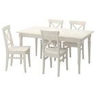 Aktuelles Tisch und 4 Stühle weiß Angebot bei IKEA in Halle (Saale) ab 578,96 €