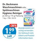 Waschmaschinen oder Spülmaschinen Hygiene-Reiniger von Dr. Beckmann im aktuellen V-Markt Prospekt für 1,99 €