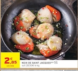 Noix de Saint Jacques - Intermarché Super à Antibes Noix de Saint Jacques en promo chez Intermarché Super Antibes à 2,85 €