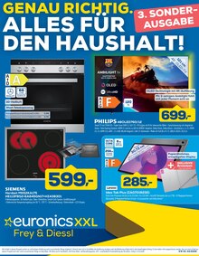 Fernseher im EURONICS Prospekt "GENAU RICHTIG. ALLES FÜR DEN HAUSHALT!" mit 4 Seiten (Augsburg)