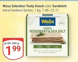 Selection Tasty Snack Angebote von Wasa bei GLOBUS Leipzig für 1,99 €