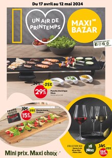 Prospectus Maxi Bazar de la semaine "UN AIR DE PRINTEMPS" avec 1 pages, valide du 17/04/2024 au 12/05/2024 pour Nice et alentours