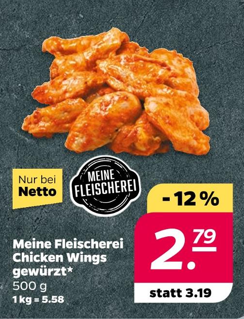 Chicken Wings gewürzt