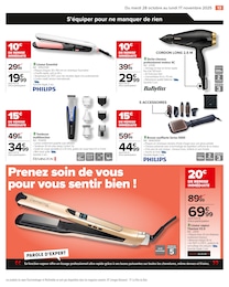 Prix et réduction Lisseur dans le prospectus Carrefour en cours Offre Lisseur dans le catalogue Carrefour du moment à la page 15
