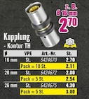 Hornbach Koblenz - Kupplung - Kontur TH Angebot im Prospekt Kupplung - Kontur TH bei Hornbach im Koblenz Prospekt für 2,70 €
