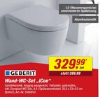 Wand-WC-Set „iCon“ Angebote von Geberit bei toom Baumarkt Kaufbeuren für 329,99 €