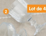 Promo Lot de 4 verres à pied à 6,99 € dans le catalogue B&M à Saint-Rémy