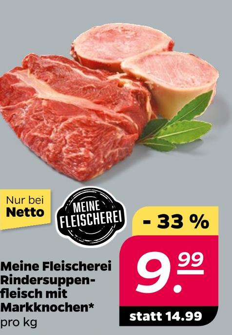 Rindersuppenfleisch mit Markknochen