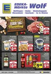 Aktueller EDEKA Supermärkte Prospekt für Neuenkirchen: Aktuelle Angebote mit 24} Seiten, 22.04.2024 - 27.04.2024