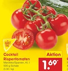 Aktuelle Gemüse Angebote bei Netto Marken-Discount in Bremerhaven Aktuelles Cocktail Rispentomaten Angebot bei Netto Marken-Discount in Bremerhaven ab 1,69 €