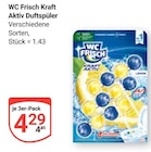 Kraft Aktiv Duftspüler im Angebot bei GLOBUS in Bad Kreuznach Kraft Aktiv Duftspüler Angebote von WC Frisch bei GLOBUS Bad Kreuznach für 4,29 €