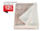 Plaid Valentin - But à Saint-Maur-des-Fossés Plaid Valentin en promo chez But Saint-Maur-des-Fossés à 12,99 €