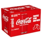 Mini canettes - COCA -COLA en promo chez Carrefour Saint-Étienne à 3,89 €