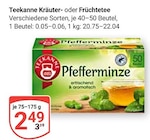 Kräutertee Angebote von Teekanne bei GLOBUS Salzgitter für 2,49 €