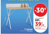 Bureau métal/bois 90 X85 X 50CM en promo à 39,99 € chez Super U Bureau métal/bois 90 X85 X 50CM dans le catalogue Super U