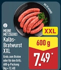 Kalbs-Bratwurst XXL Angebote von Meine Metzgerei bei ALDI Nord Pirna für 7,49 €