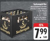 Bier im Angebot bei EDEKA in Coswig Bier Angebote von Sachsengold bei EDEKA Coswig für 7,99 €