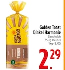 Dinkel Harmonie Angebote von Golden Toast bei EDEKA Kaufbeuren für 2,29 €