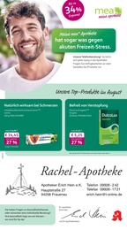 Apotheken Prospekt von mea - meine apotheke in Frauenau Aktueller mea - meine apotheke Apotheken Prospekt für Frauenau: Unsere August-Angebote mit 4} Seiten, 01.08.2026 - 31.08.2026