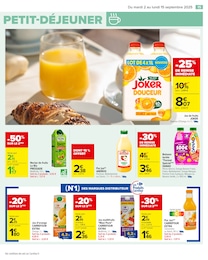 Prix et réduction Jus D'orange dans le prospectus Carrefour en cours Offre Jus D'orange dans le catalogue Carrefour du moment à la page 17
