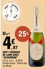 Crémant de loire brut - ACKERMAN - E.Leclerc à Autun Crémant de loire brut - ACKERMAN en promo chez E.Leclerc Autun à 4,87 €