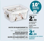 Boite de rangement 2l dans le catalogue Super U