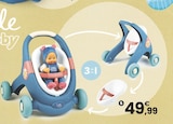Baby walker 3-en-1 + poupon - Smoby dans le catalogue JouéClub