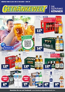 Coca Cola im Getränkewelt Prospekt "DIE GETRÄNKEKÖNNER" mit 4 Seiten (Gladbeck)