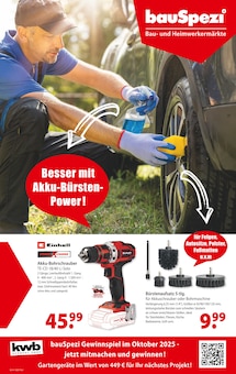 Aktueller bauSpezi Prospekt "Besser mit Akku-Bürsten-Power!" Seite 1 von 6 Seiten für Lehrte