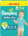 Windeln Baby Dry Gr.7 Extra Large (15+kg), Big Pack Angebote von Pampers bei dm-drogerie markt Wismar für 16,95 €